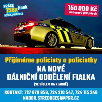 Plakát - nábor k Policii ČR